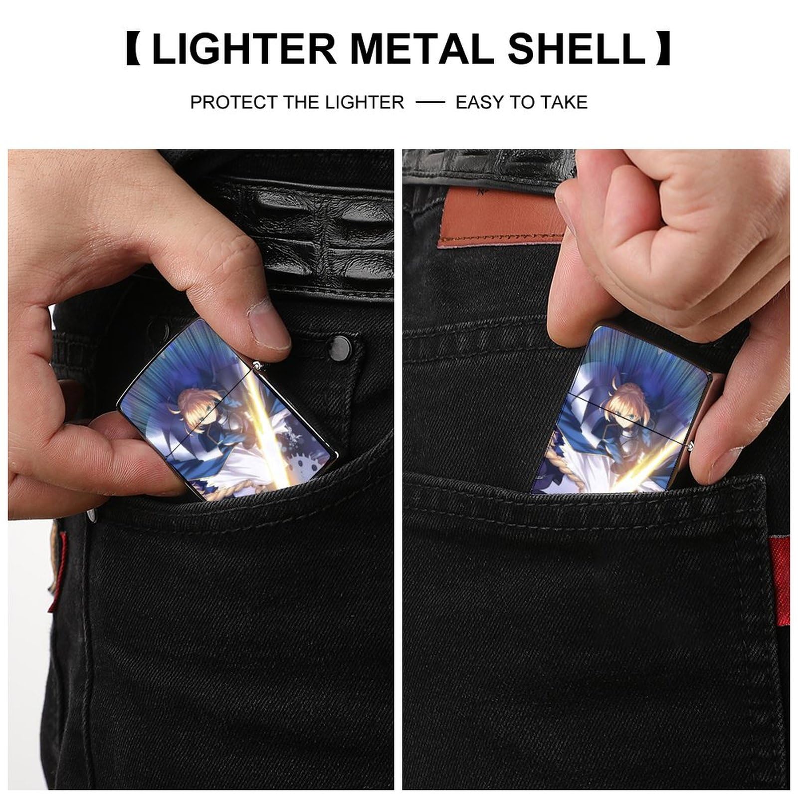 フェイト　セイバー　美少女　集合　オイルライター　zippo 風　BFZ6 Amazon.co.jp: Fate フェイト セイバーZippoライター兼用ケース